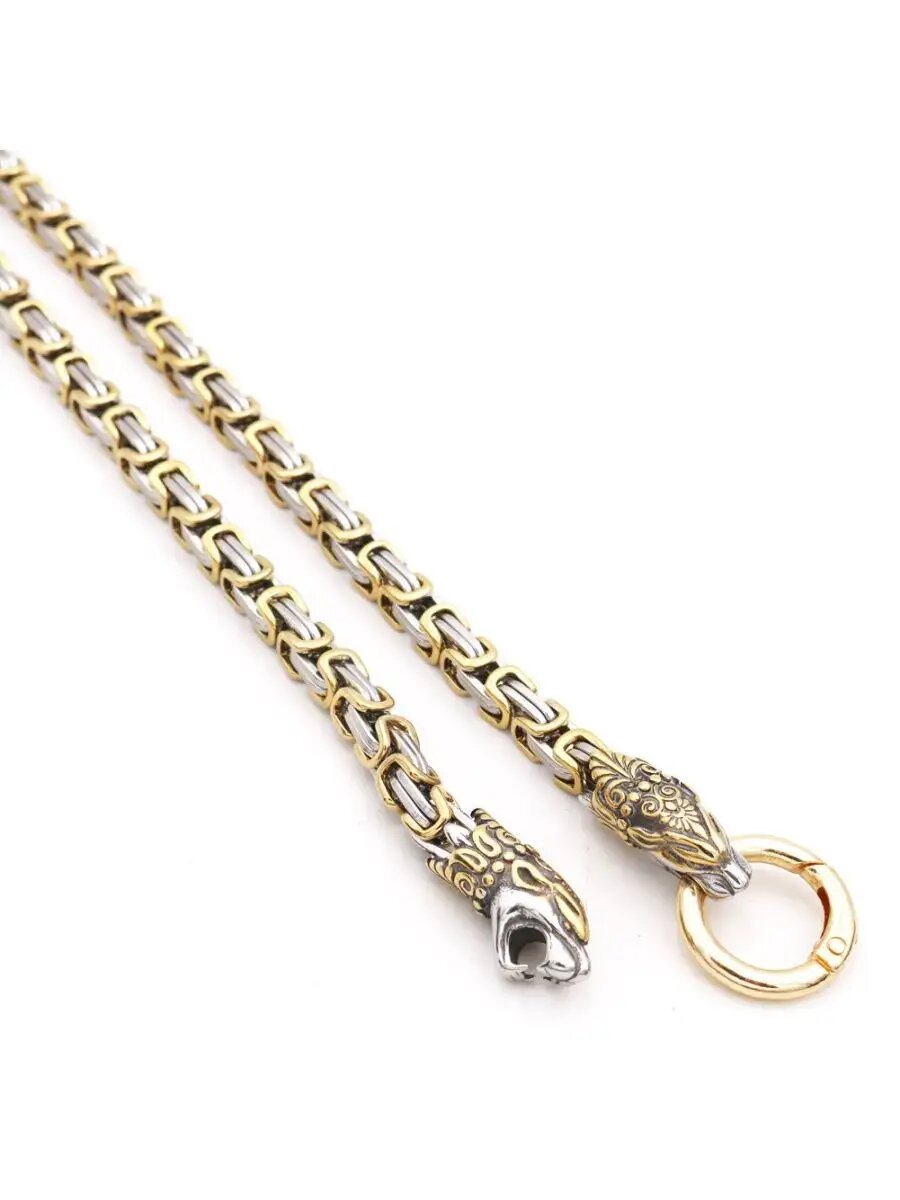 Колье Китобой, желтый, серый — фото 1