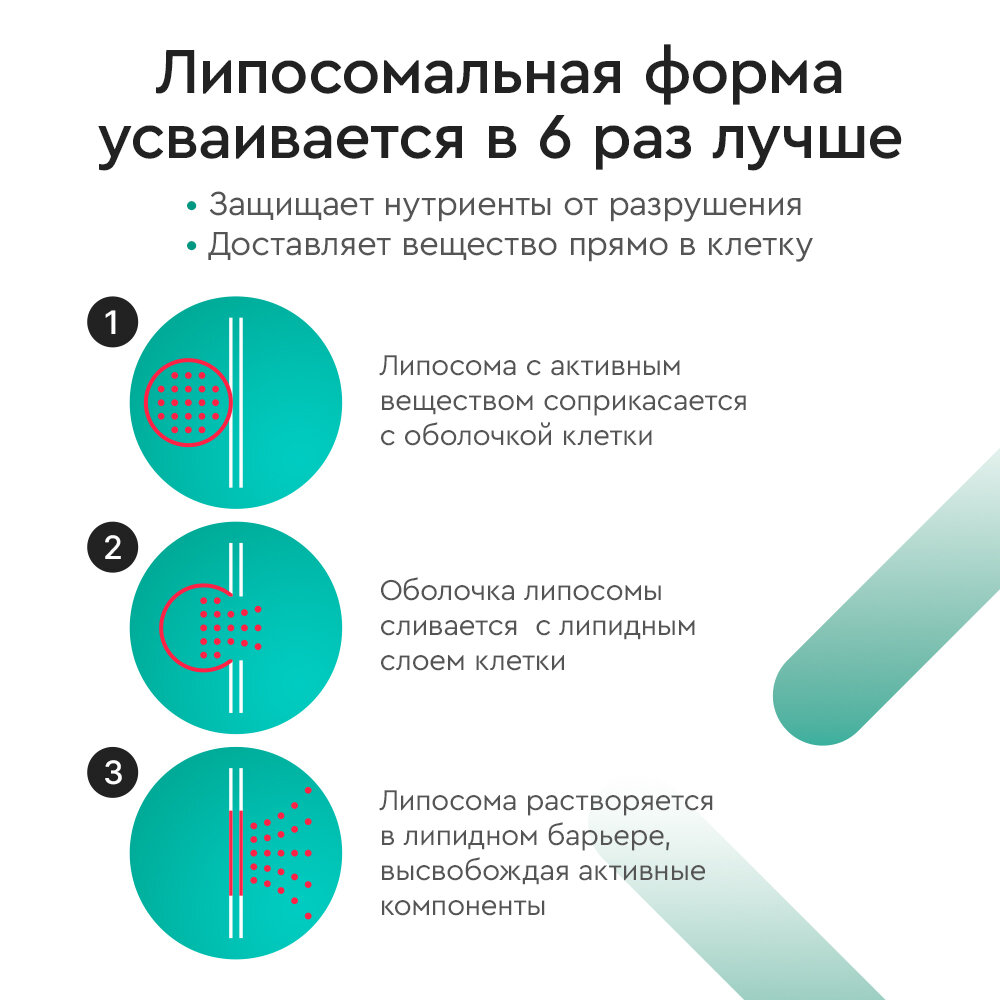 Изображение Липосомальный витамин D3+K2 для повышения иммунитета, контроля обмена веществ