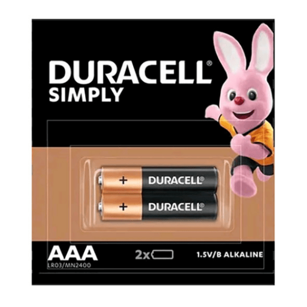 Батарейка щелочная DURACELL LR03 (AAA) SIMPLY 1.5В бл/20 2шт