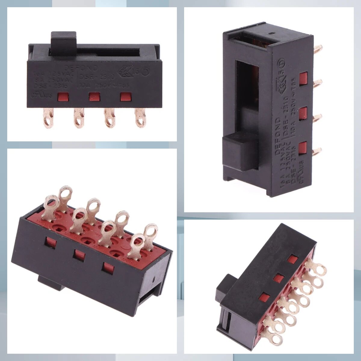 Переключатель SD&HI DSE-2310 черный 8A250V