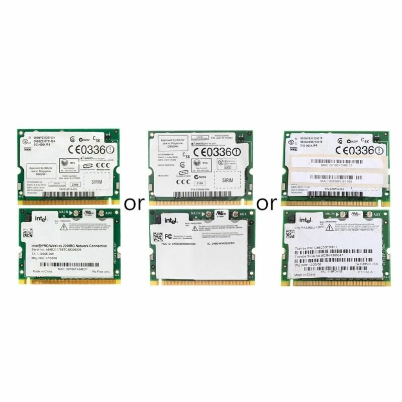 1 шт. для сетевой карты Intel Pro/Wireless 2200BG 802.11B/G Mini PCI WIFI Dell