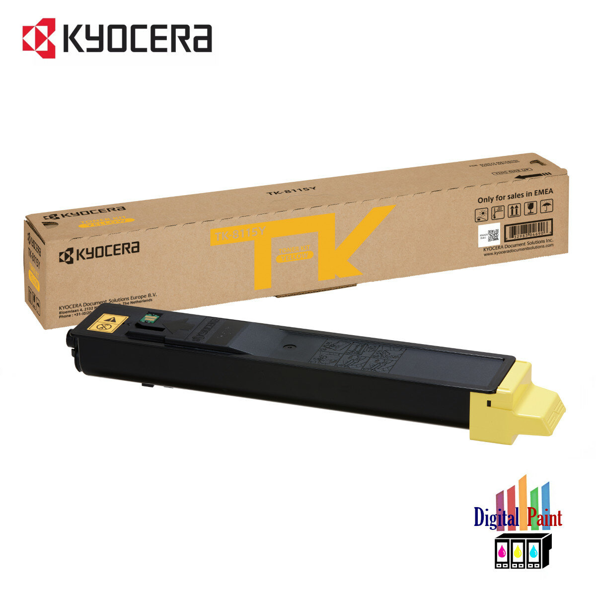 Картридж Kyocera TK-8115Y (1T02P3ANL0) для принтеров Kyocera Ecosys M8124cidn/ M8130cidn, yellow, 6000 страниц