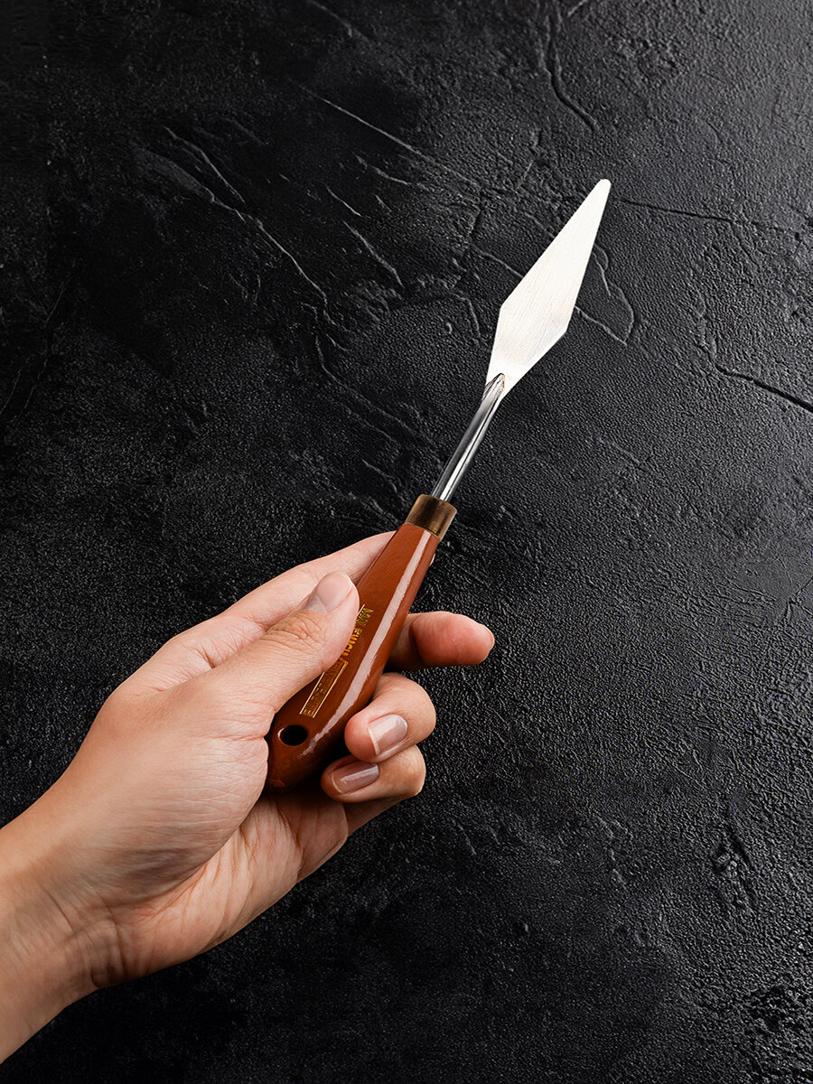 Мастихин универсальный Малевичъ, деревянная ручка, SIMPLE-LINE 3-1 — фото 1