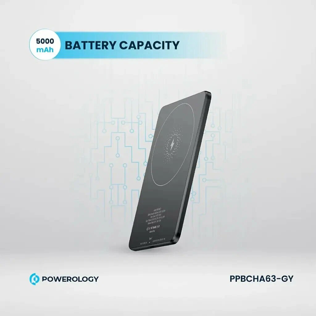 Powerology Ultra-Thin 5000mAh — Eng yupqa va eng qulay MagSafe quvvat banki