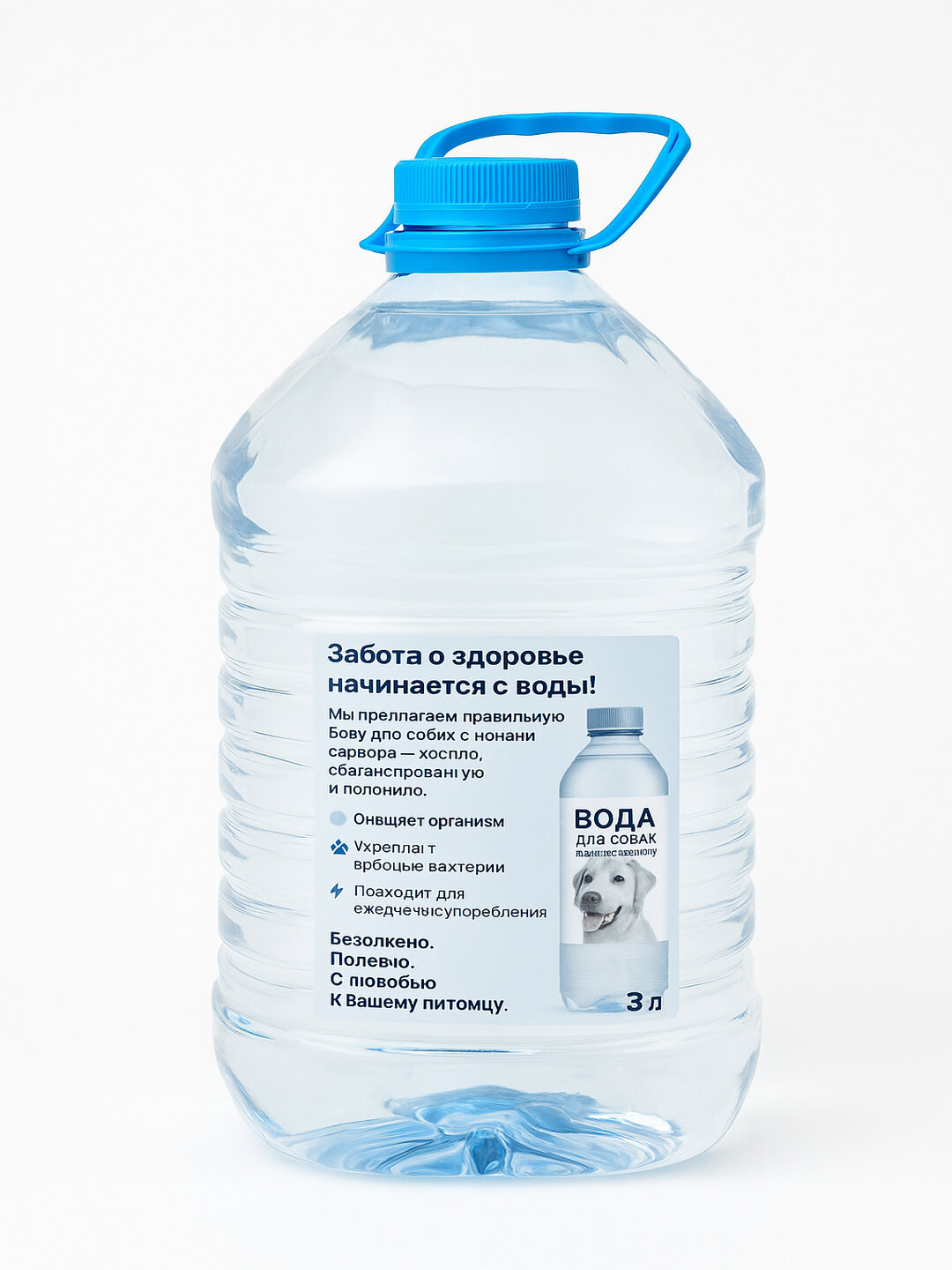 Дистиллированная вода с ионами серебра для собак 3л