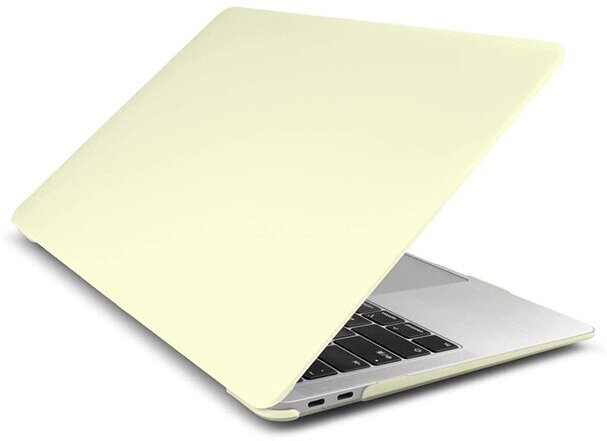 Чехол для MacBook Air 13 2020-2018 A1932, A2179, A2337 M1, пластик, Lemon Cream