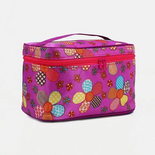 фото Косметичка сима-ленд, 8х14х24 см, фиолетовый