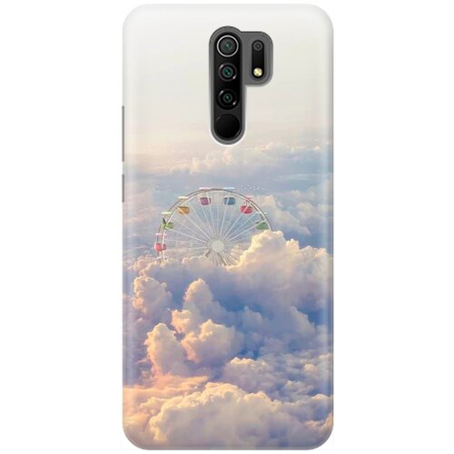 фото Re:pa накладка transparent для xiaomi redmi 9 с принтом "колесо обозрения в облаках"