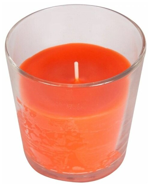 Свеча ароматизированная в стакане Апельсин с бергамотом