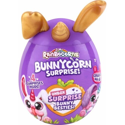 Набор игровой ZURU Rainbocorns Bunnycorn Surprise, сюрприз в яйце, в ассортименте zuru series 2 rainbocorns talkin jelly shake surprise interactive toys for kids electronic plush toys sweet shake surprise gift