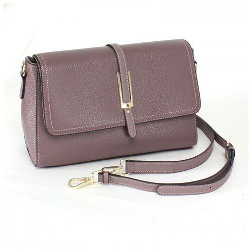 фото "сумка женская натуральная кожа gu 2066-8805, 1отд+карм/пер, плечевой ремень, сирень 237285" adelia