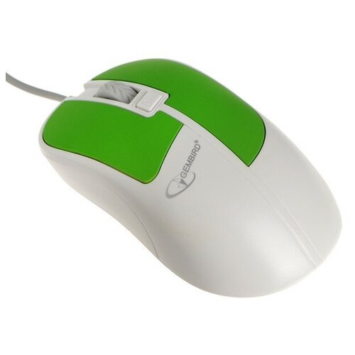 Мышь Gembird MOP-410-GRN проводная оптическая 1600 dpi USB зелёная 375100₽