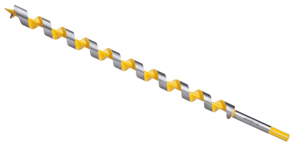 STAYER Spiral 22x450/360мм, сверло левиса по дереву, шестигранный хвостовик