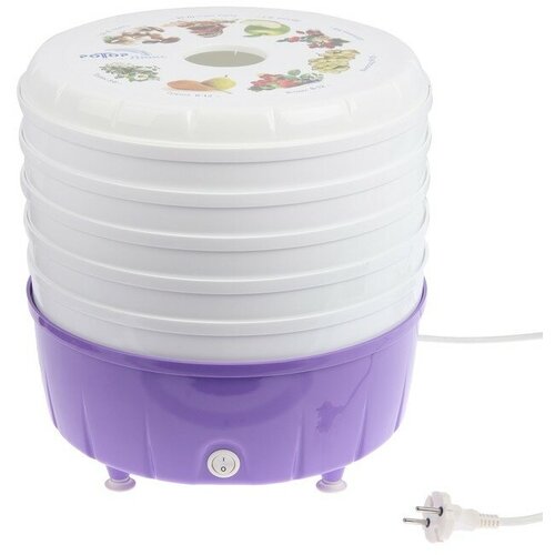 Сушилка для овощей и фруктов Ротор-Люкс СШ-023 350 Вт 5 ярусов до 5 кг белая 522500₽