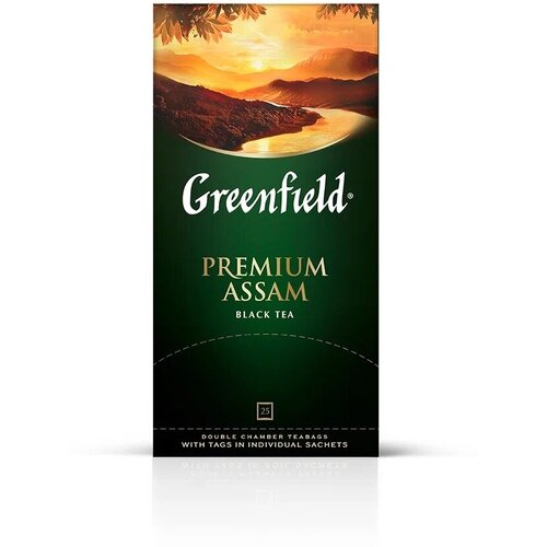 Чай Greenfield Premium Assam черный 25 пакетиков, 379765