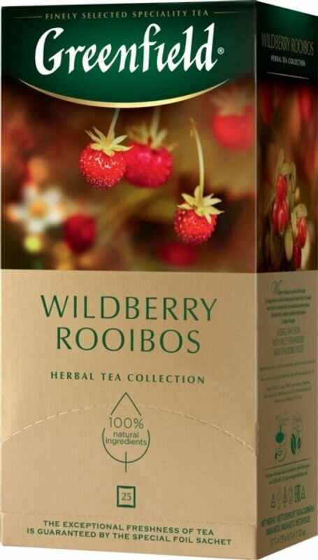 Напиток чайный Greenfield Wildberry Rooibos травяной в пакетиках