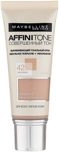 Maybelline New York Тональный крем Affinitone, 30 мл/35 г, оттенок: 42 темно-бежевый, 1 шт.