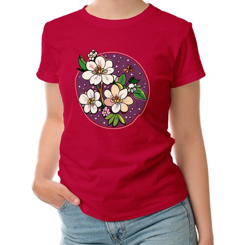 фото Футболка roly, хлопок, размер 48, красный