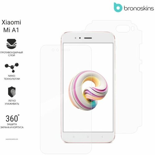 защитная пленка для xiaomi mi max матовая защита задней панели Защитная пленка на Xiaomi Mi A1 (Матовая защита задней панели Xiaomi Mi A1)