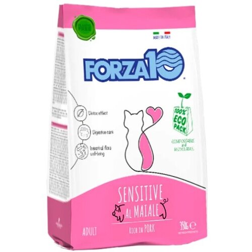 FORZA 10 Maintenance Sensitive Сухой корм для взрослых кошек с чувствительным пищеварением Свинина 350 г