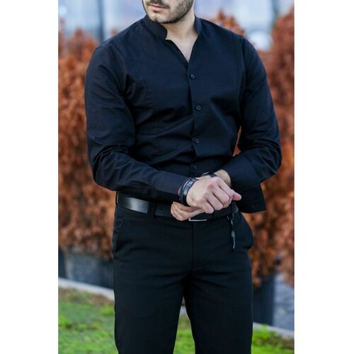 фото Рубашка skos fashion, размер 3xl, черный