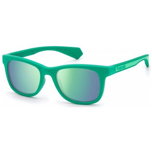 фото Солнцезащитные очки polaroid pld 8031/s 619 5z, прямоугольные, оправа: пластик, зеленый