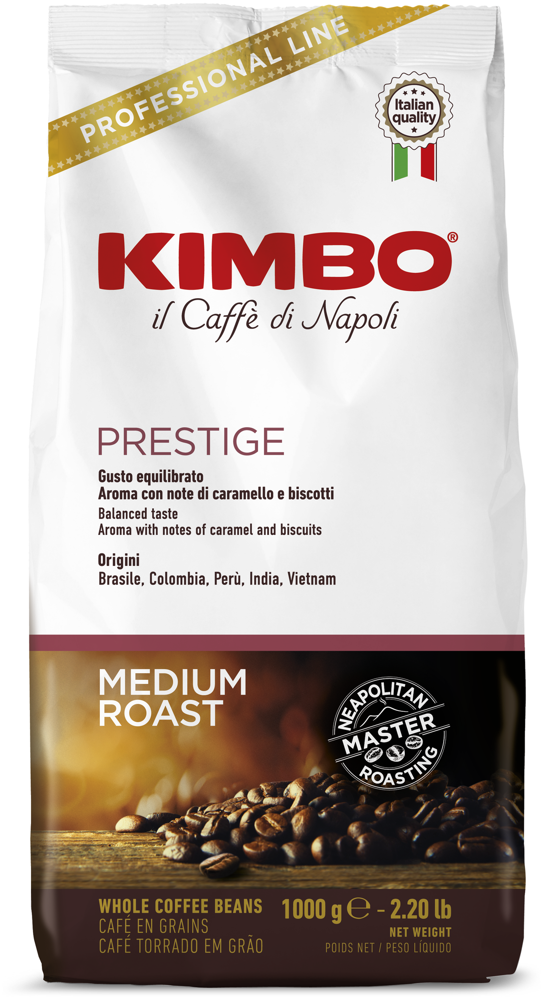 Кофе в зернах KIMBO Espresso Bar PRESTIGE (1 кг)