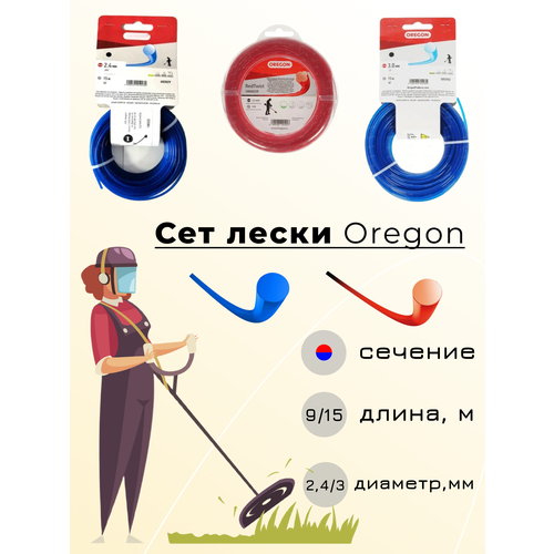 Сет лески для триммера Oregon