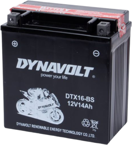 Аккумулятор Dynavolt DTX16-BS, 12V, AGM