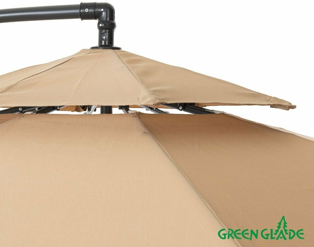Зонт садовый Green Glade 8803 светло-коричневый - фотография № 17