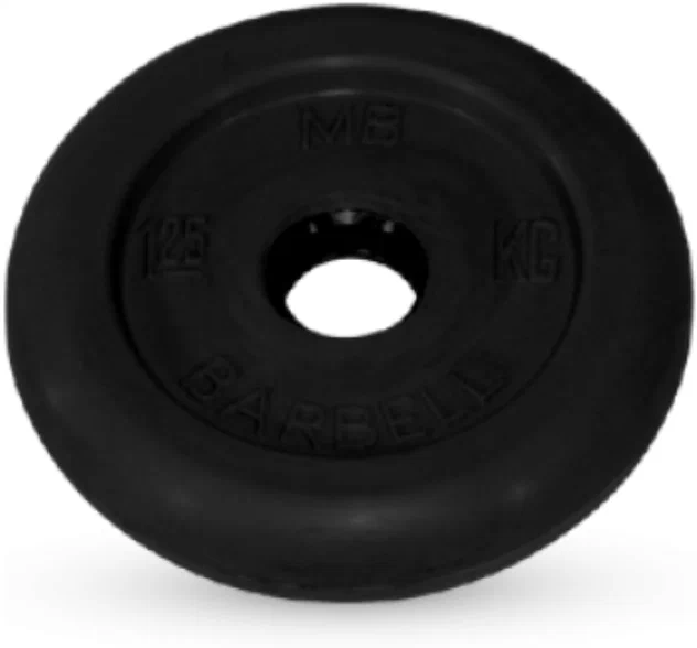 1.25 кг диск (блин) MB Barbell (черный) 26 мм.