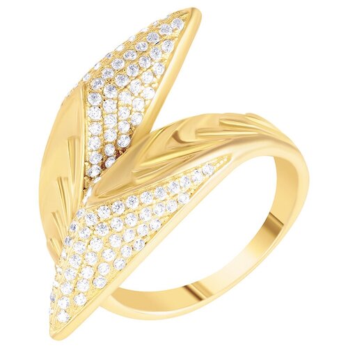 фото Element47 кольцо из серебра 925 пробы с кубическим цирконием sr001452c-2_ko_001_yg, размер 16.75