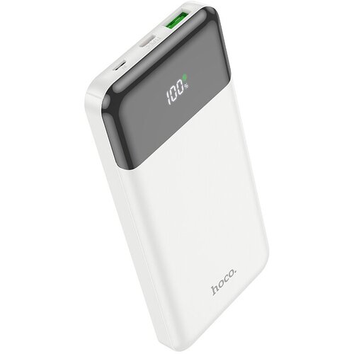 Портативный аккумулятор Hoco J102 Cool Figure, 10000mAh, PD20W, белый внешний аккумулятор perfeo mountains 30000 mah led type c 4 usb выход 3a max 22 5w white pf d01