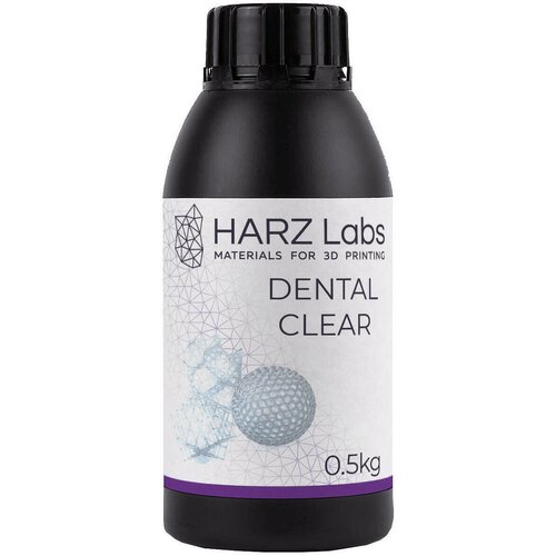 Фотополимерная смола HARZ Labs Dental Clear (0,5л)