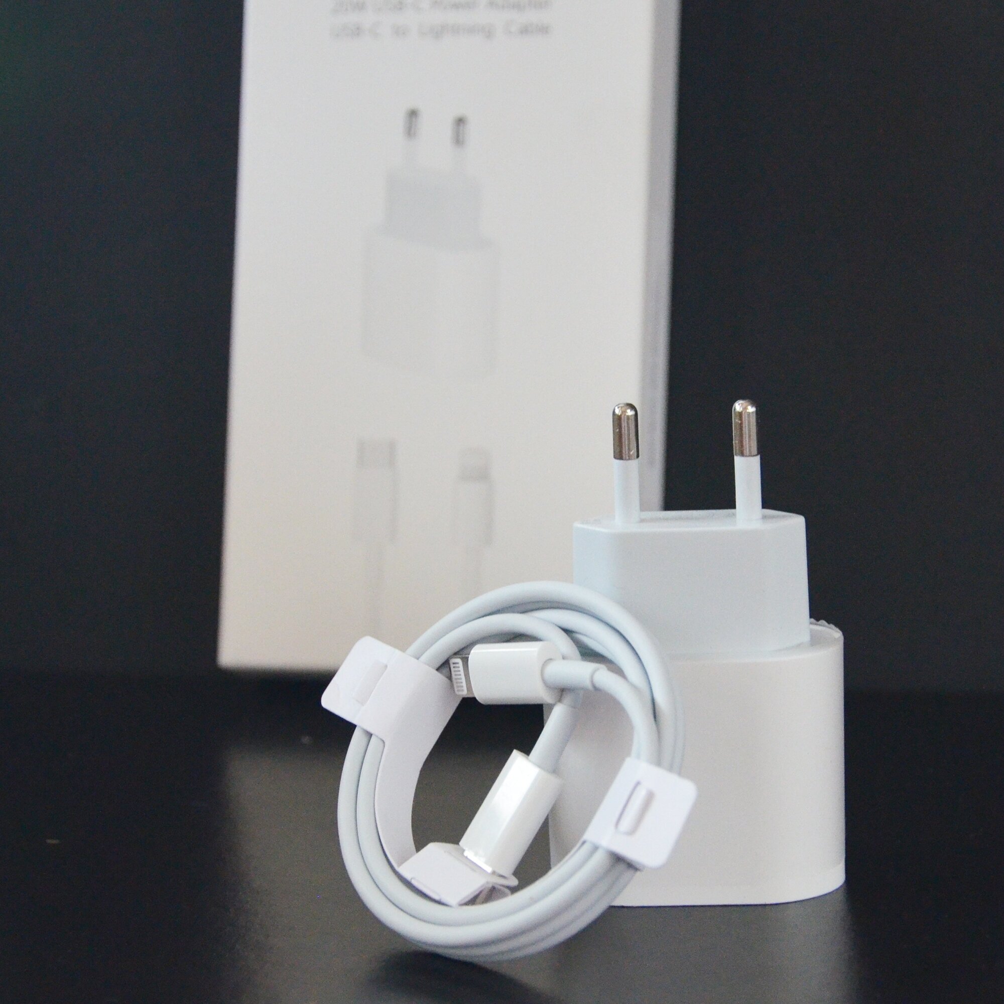 Комплект быстрой зарядки для iphone: блок 20W и кабель Lightning, 1 метр, зарядное устройство для айфон