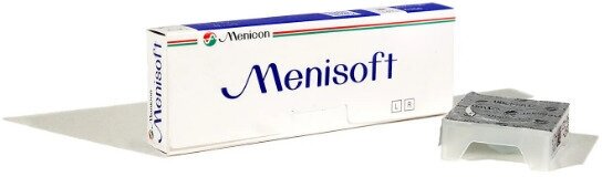 Контактные линзы Menicon Menisoft 3 линзы R. 8.6 -2.50, ежемесячные, прозрачные