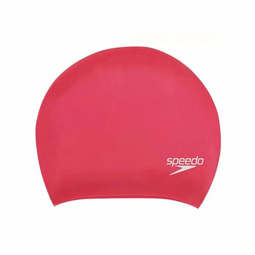 Шапочка для плав. SPEEDO Long Hair Cap, арт.8-06168A064, розовый, силикон, шапочка для плавания speedo long hair printed cap au black blue размер 52 58