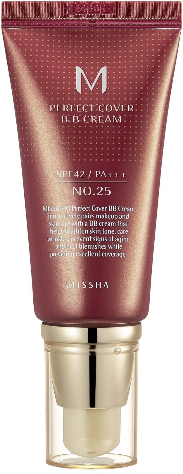 MISSHA M Perfect Cover BB Cream Тональный крем SPF 42/PA+++, 50 мл, 25 Warm beige