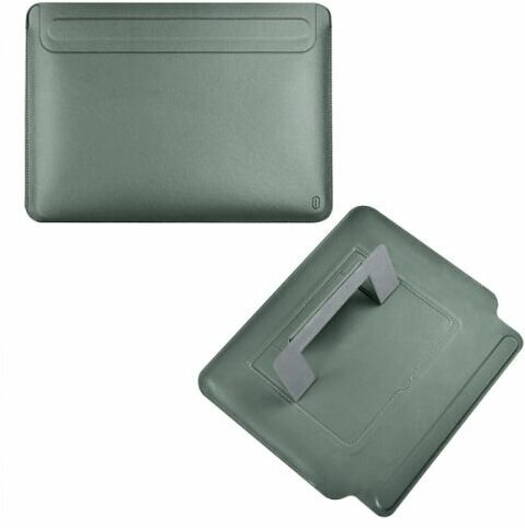 Чехол для ноутбука с подставкой WiWU Skin Pro Portable Stand Sleeve для MacBook Pro 16.2 inch - Зеленый