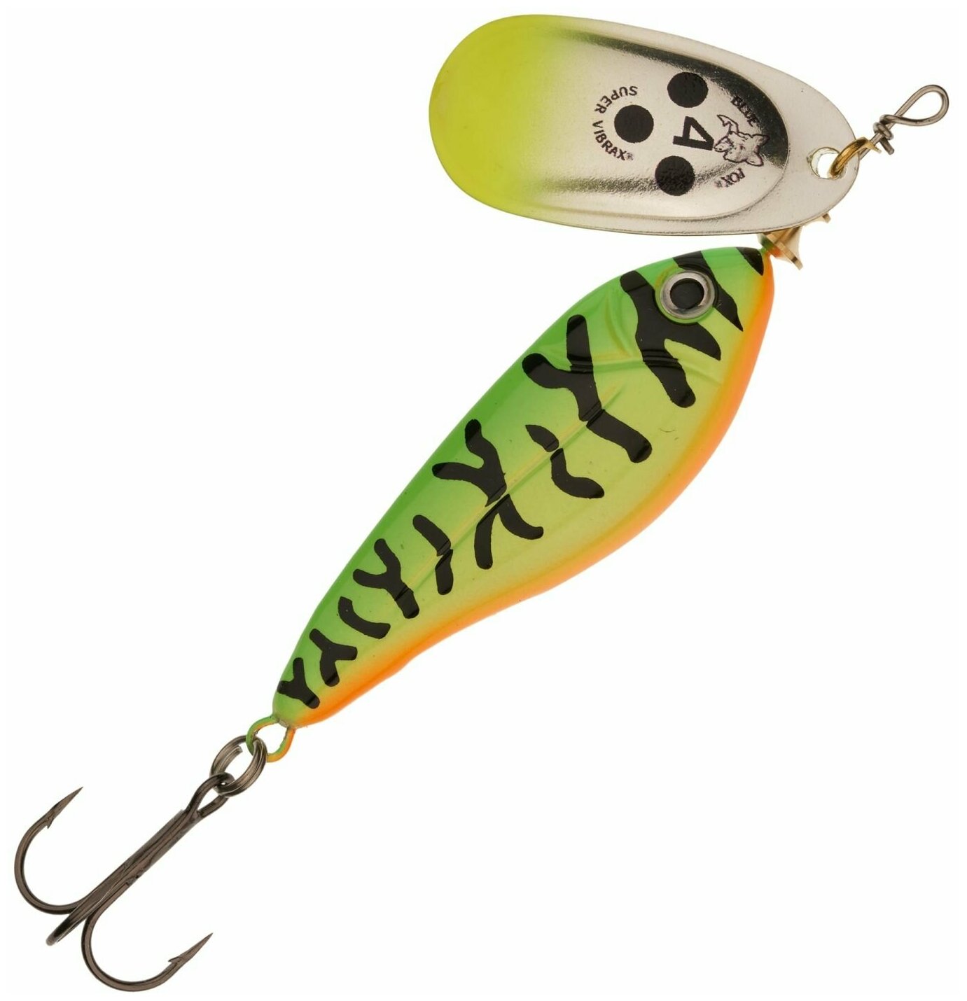 Блесна вращающаяся Blue Fox Minnow Super Vibrax 4 18гр #FT, вертушка на щуку, окуня, жереха, головля