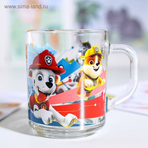 Кружка «Щенячий патруль», 200 мл, d=7,2 см, h=9 см, стекло