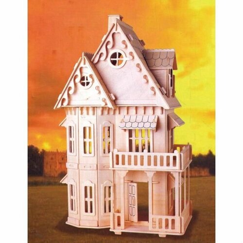 Сборная деревянная модель Сказочный дом Количество деталей 153 шт