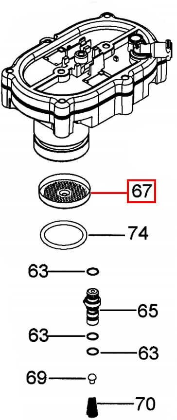 Delonghi 5332139200 фильтр, сито поршня для кофемашин, d=43 мм - фотография № 5