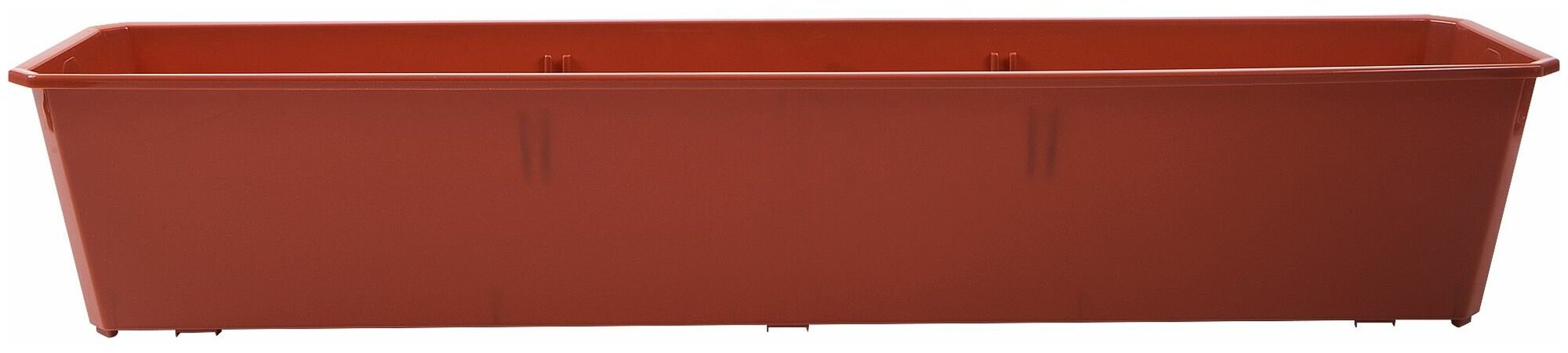 фото Ящик балконный Ingreen 80x17x15 см v12.5 л пластик терракотовый