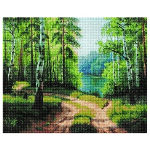 Купить Алмазная мозаика Русский лес, PaintBoy 40x50 см.