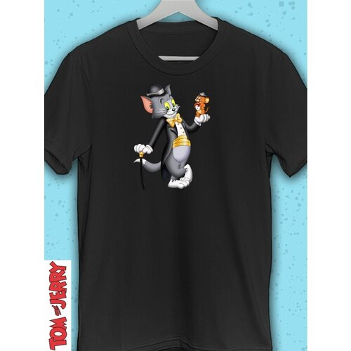 фото Футболка hilari, размер 50, черный, белый