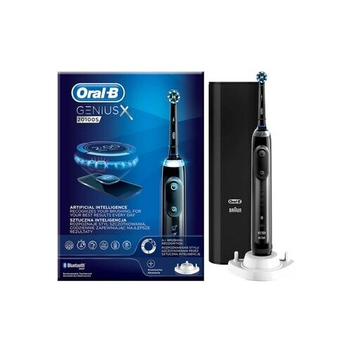 Электрическая зубная щетка Oral-B Genius X 20100S, black