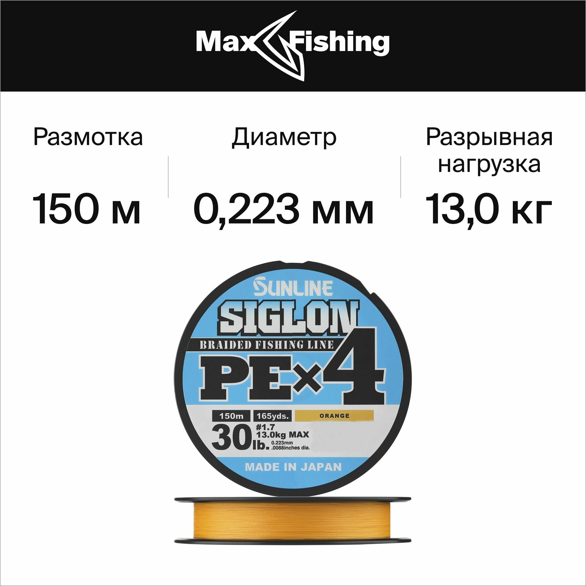 Плетеный шнур для рыбалки Sunline Siglon PE X4 #2 0,242мм 150м (dark green)