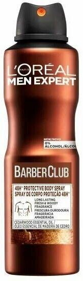 Дезодорант-спрей для тела L'Oreal Paris Men Expert Barber Club 48H Protective Bodyspray 150 мл (из Финляндии)