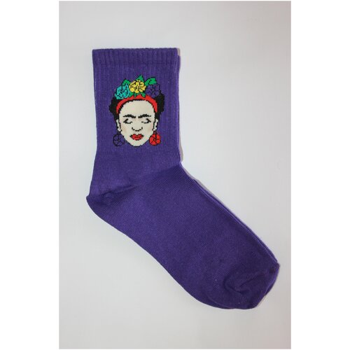 Носки Frida, размер 36-43, мультиколор, бирюзовый, фиолетовый носки frida размер 36 43 бирюзовый белый бордовый
